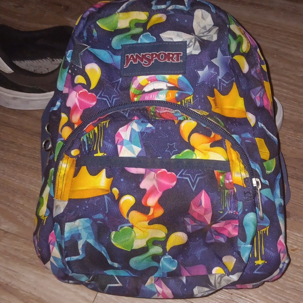 JanSport Mini Backpack | Magical Graphic  Mini Daypack Gloss Lips & Unicorns